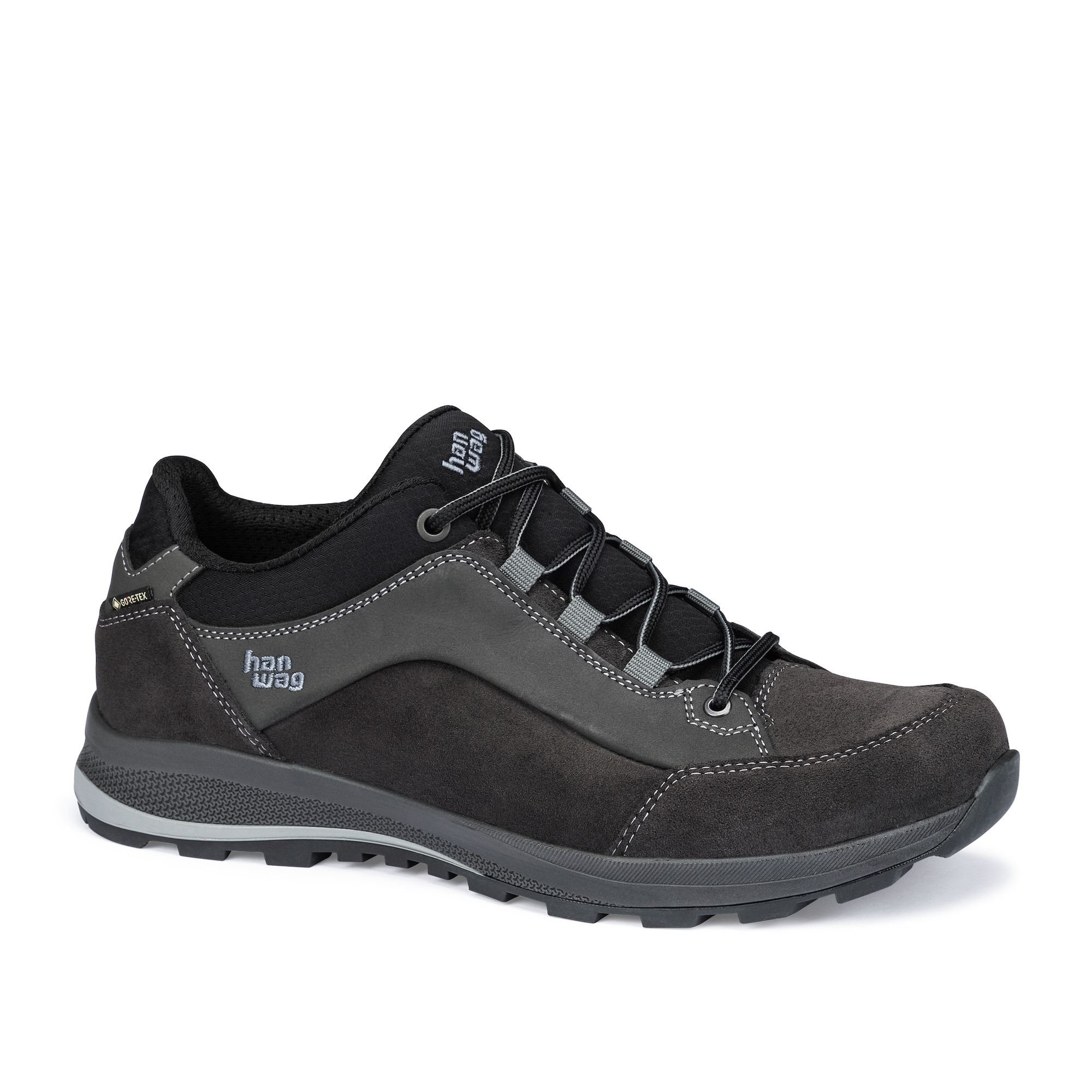 Hanwag Men's Banks Low GTX Hiking Shoes Deep Grey/Black NUVIT3062